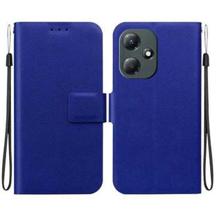 For Infinix Hot 30 Play Ultra-thin Voltage Magnetic Buckle Leather Phone Case(Blue)