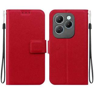 For Infinix Hot 40 / Hot 40 Pro Ultra-thin Voltage Magnetic Buckle Leather Phone Case(Red)