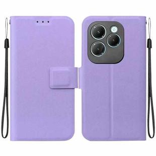 For Infinix Hot 40 / Hot 40 Pro Ultra-thin Voltage Magnetic Buckle Leather Phone Case(Purple)