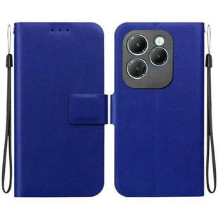 For Infinix Hot 40 / Hot 40 Pro Ultra-thin Voltage Magnetic Buckle Leather Phone Case(Blue)