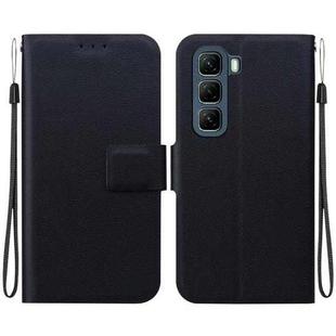 For Infinix Hot 50 5G Ultra-thin Voltage Magnetic Buckle Leather Phone Case(Black)