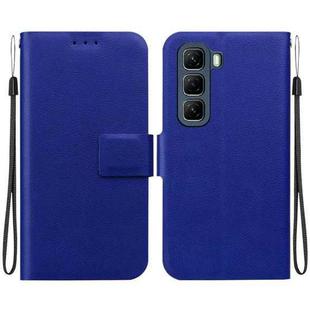 For Infinix Hot 50 5G Ultra-thin Voltage Magnetic Buckle Leather Phone Case(Blue)