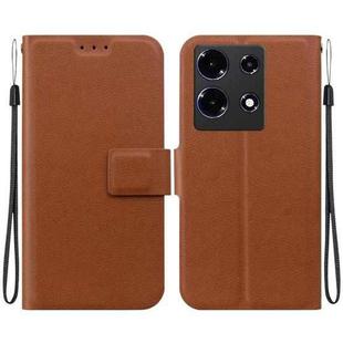 For Infinix Note 30 4G / 5G Ultra-thin Voltage Magnetic Buckle Leather Phone Case(Brown)