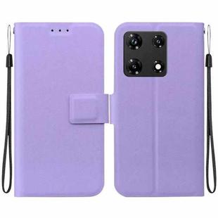 For Infinix Note 30 Pro Ultra-thin Voltage Magnetic Buckle Leather Phone Case(Purple)