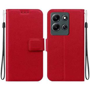 For Infinix Note 30i Ultra-thin Voltage Magnetic Buckle Leather Phone Case(Red)