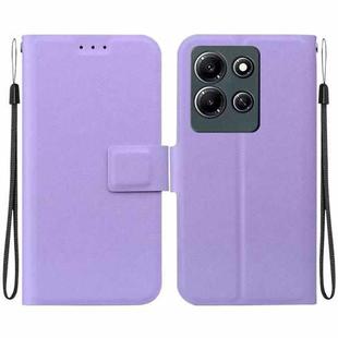 For Infinix Note 30i Ultra-thin Voltage Magnetic Buckle Leather Phone Case(Purple)