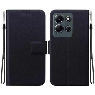 For Infinix Note 30i Ultra-thin Voltage Magnetic Buckle Leather Phone Case(Black)