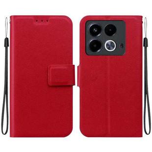 For Infinix Note 40 4G Ultra-thin Voltage Magnetic Buckle Leather Phone Case(Red)