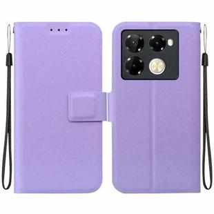 For Infinix Note 40 Pro 4G / 5G Ultra-thin Voltage Magnetic Buckle Leather Phone Case(Purple)