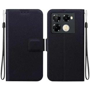 For Infinix Note 40 Pro 4G / 5G Ultra-thin Voltage Magnetic Buckle Leather Phone Case(Black)