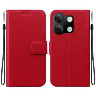 For Infinix Smart 7 HD Ultra-thin Voltage Magnetic Buckle Leather Phone Case(Red)