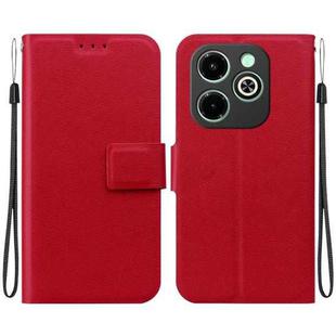 For Infinix Smart 8 / Smart 8 HD Ultra-thin Voltage Magnetic Buckle Leather Phone Case(Red)