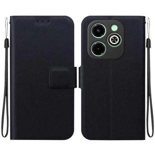 For Infinix Smart 8 / Smart 8 HD Ultra-thin Voltage Magnetic Buckle Leather Phone Case(Black)