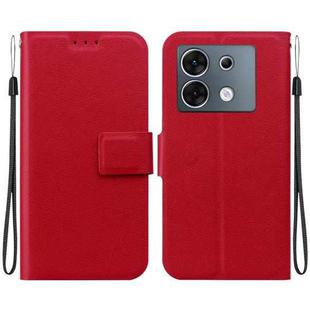 For Infinix Zero 30 5G Ultra-thin Voltage Magnetic Buckle Leather Phone Case(Red)