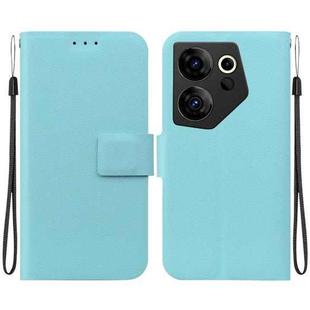 For Tecno Camon 20 Premier Ultra-thin Voltage Magnetic Buckle Leather Phone Case(Green)