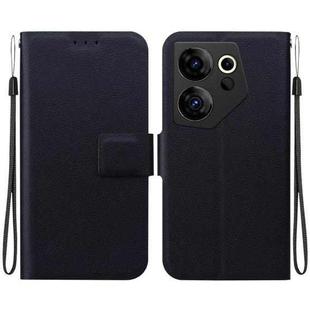 For Tecno Camon 20 Premier Ultra-thin Voltage Magnetic Buckle Leather Phone Case(Black)