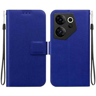 For Tecno Camon 20 Premier Ultra-thin Voltage Magnetic Buckle Leather Phone Case(Blue)