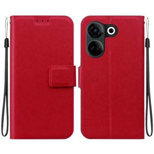 For Tecno Camon 20 / Camon 20 Pro 4G Ultra-thin Voltage Magnetic Buckle Leather Phone Case(Red)