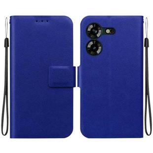 For Tecno Pova 5 Ultra-thin Voltage Magnetic Buckle Leather Phone Case(Blue)