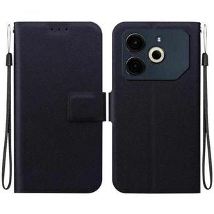 For Tecno Pova 6 Neo Ultra-thin Voltage Magnetic Buckle Leather Phone Case(Black)