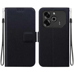 For Tecno Pova 6 / Pova 6 Pro Ultra-thin Voltage Magnetic Buckle Leather Phone Case(Black)