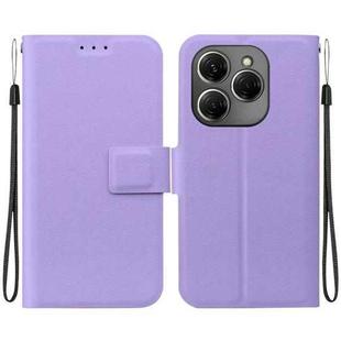 For Tecno Spark 20 Pro Ultra-thin Voltage Magnetic Buckle Leather Phone Case(Purple)