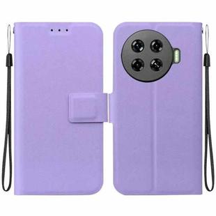 For Tecno Spark 20 Pro+ Ultra-thin Voltage Magnetic Buckle Leather Phone Case(Purple)