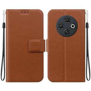 For Tecno Spark 30C Ultra-thin Voltage Magnetic Buckle Leather Phone Case(Brown)