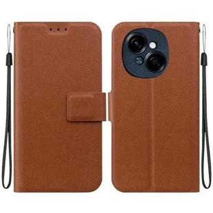 For Tecno Spark Go 1 / Pop 9 Pro Ultra-thin Voltage Magnetic Buckle Leather Phone Case(Brown)