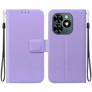 For Tecno Spark Go 2024 / Spark 20 Ultra-thin Voltage Magnetic Buckle Leather Phone Case(Purple)