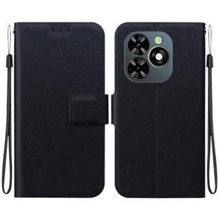 For Tecno Spark Go 2024 / Spark 20 Ultra-thin Voltage Magnetic Buckle Leather Phone Case(Black)