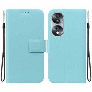 For Honor 70 Ultra-thin Voltage Magnetic Buckle Leather Phone Case(Green)