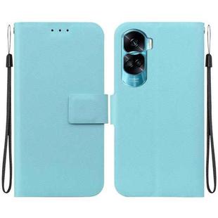 For Honor 90 Lite Ultra-thin Voltage Magnetic Buckle Leather Phone Case(Green)