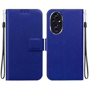 For Honor 200 Ultra-thin Voltage Magnetic Buckle Leather Phone Case(Blue)