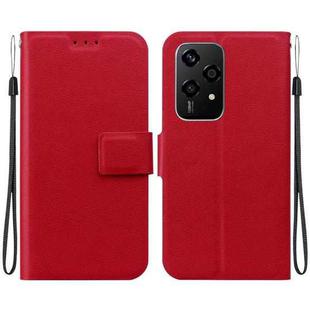 For Honor 200 Lite Global Ultra-thin Voltage Magnetic Buckle Leather Phone Case(Red)