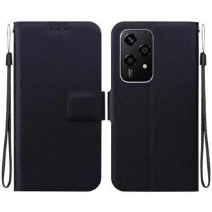 For Honor 200 Lite Global Ultra-thin Voltage Magnetic Buckle Leather Phone Case(Black)