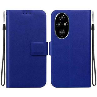 For Honor 200 Pro Ultra-thin Voltage Magnetic Buckle Leather Phone Case(Blue)