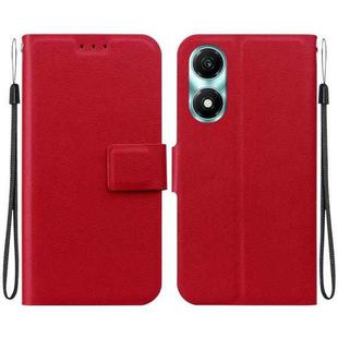 For Honor X5 Plus / Play 40C Ultra-thin Voltage Magnetic Buckle Leather Phone Case(Red)