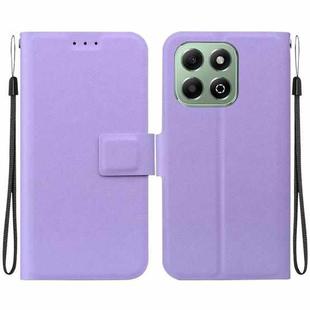 For Honor X6b Ultra-thin Voltage Magnetic Buckle Leather Phone Case(Purple)