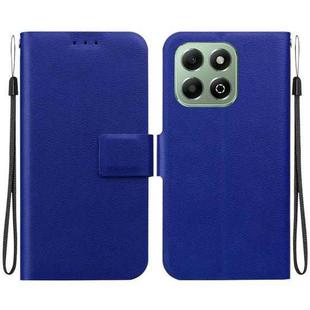 For Honor X6b Ultra-thin Voltage Magnetic Buckle Leather Phone Case(Blue)