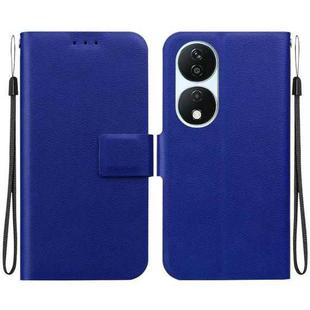 For Honor X7b / Play 50 Plus Ultra-thin Voltage Magnetic Buckle Leather Phone Case(Blue)