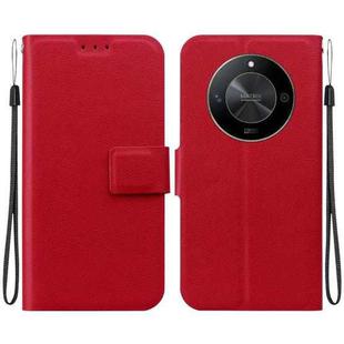 For Honor X9b / Magic6 Lite Ultra-thin Voltage Magnetic Buckle Leather Phone Case(Red)