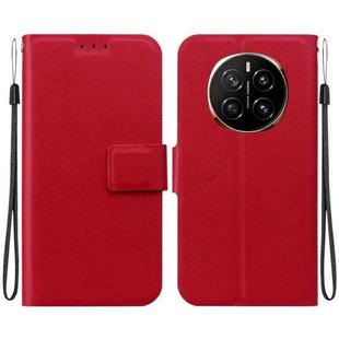 For Honor Magic7 Ultra-thin Voltage Magnetic Buckle Leather Phone Case(Red)