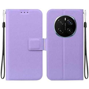 For Honor Magic7 Pro Ultra-thin Voltage Magnetic Buckle Leather Phone Case(Purple)