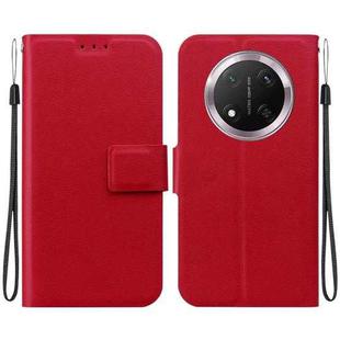 For Honor X9c Ultra-thin Voltage Magnetic Buckle Leather Phone Case(Red)