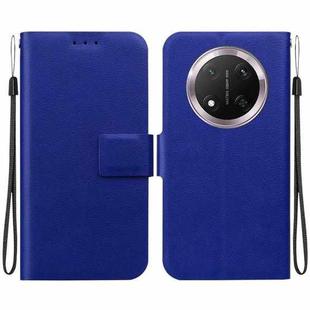 For Honor X9c Ultra-thin Voltage Magnetic Buckle Leather Phone Case(Blue)