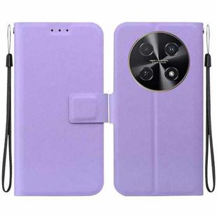 For Huawei nova 12i 4G Global Ultra-thin Voltage Magnetic Buckle Leather Phone Case(Purple)