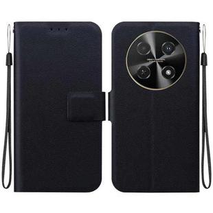 For Huawei nova 12i 4G Global Ultra-thin Voltage Magnetic Buckle Leather Phone Case(Black)