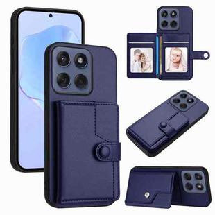 For Motorola Edge 60 Fusion / Edge 60 Button Card Bag RFID Anti-theft Phone Case(Blue)