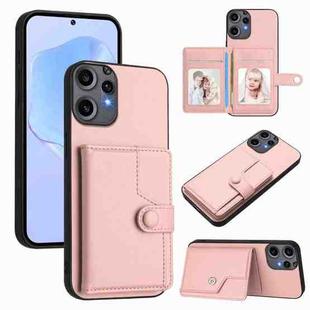 For Nothing CMF Phone 2 Pro Button Card Bag RFID Anti-theft Phone Case(Pink)